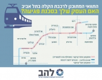 דורשים פיצוי לבעלי עסקים שנמצאים בטווח עבודות הרכבת הקלה