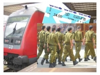 תשלום חיילים לרכבת ישראל