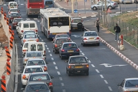 נתיב אוטובוסים ברחוב ז'בוטינסקי