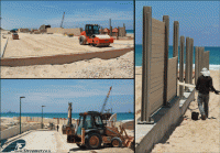 התנגדות לבניית קירות הסתרה מבטון בתוך הים - בחוף הנפרד באשקלון