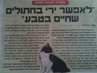 עצומה נגד ההתעללות בבעלי חיים